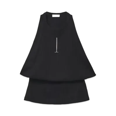 Alexander McQUEEN Ribbed Tank Top "Black"
