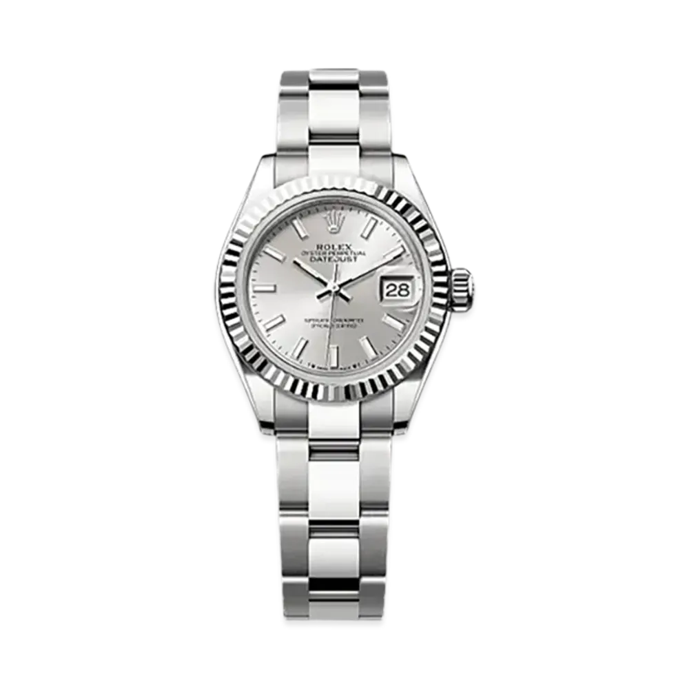 ROLEX Lady-Datejust Oystersteel & White Gold "Grey"