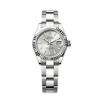 ROLEX Lady-Datejust Oystersteel & White Gold "Grey"