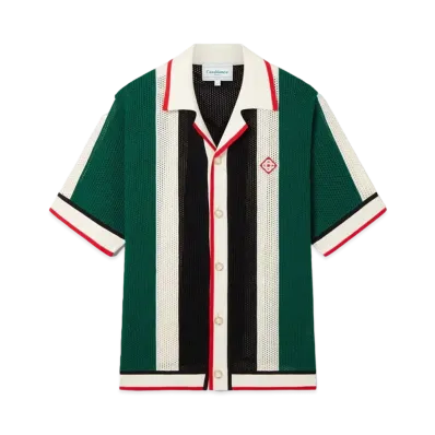 Casablanca Striped Mesh Shirt "Multi"