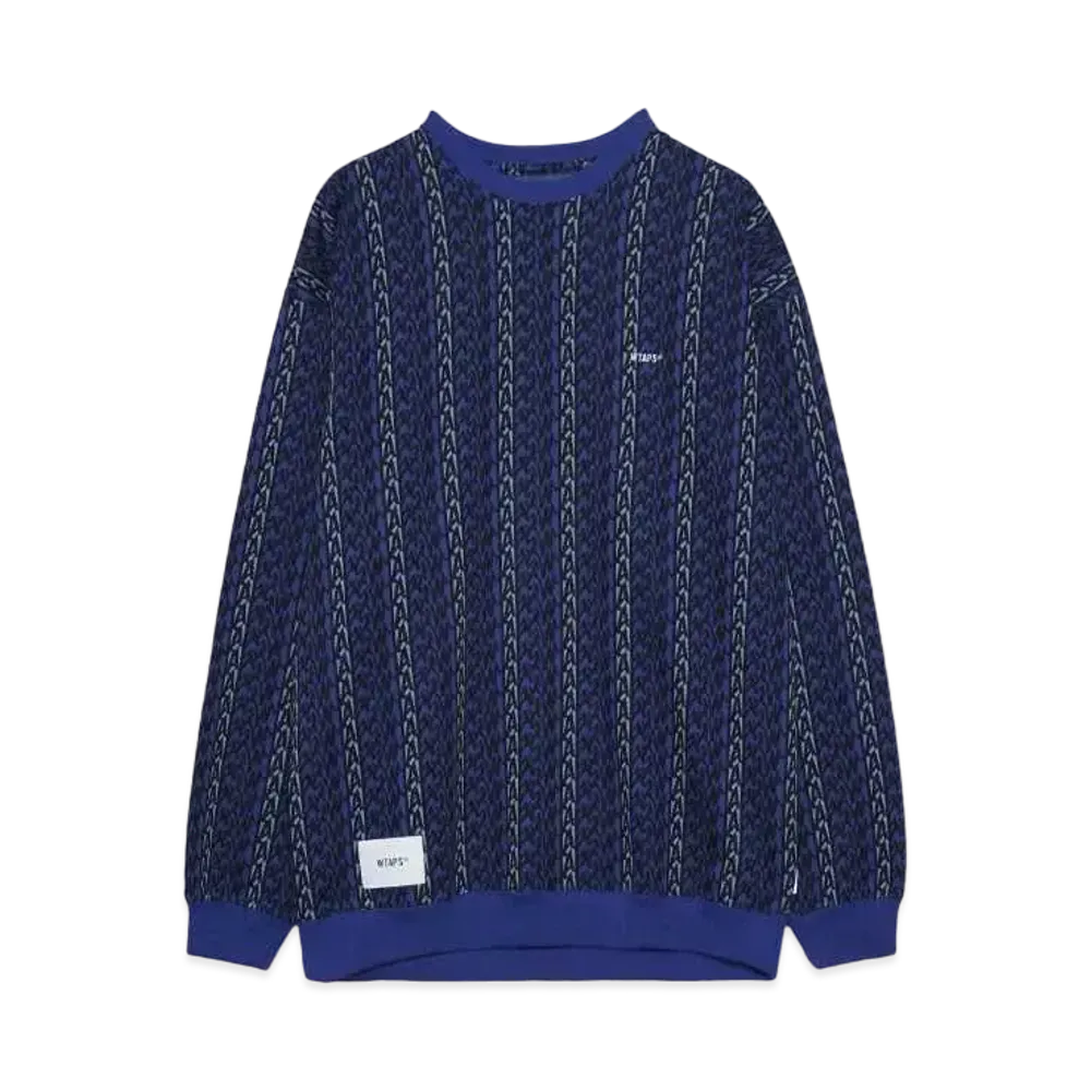 WTAPS BDY / LS / Cotton. Textile. Sign "Blue"
