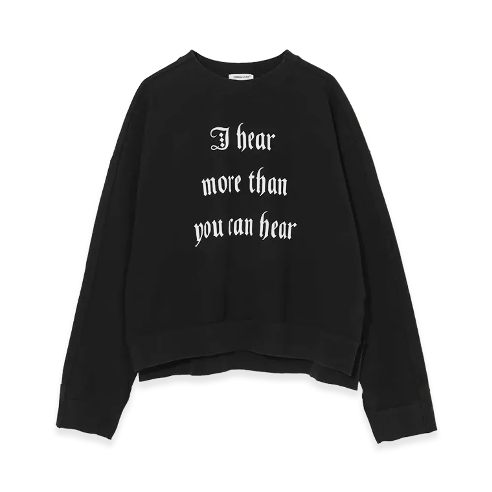 UNDERCOVER Cotton Sweatshirt Pullover "Black"