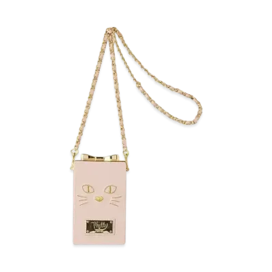 FURFUR x Philly chocolate Cat Motif Box Bag "Pink"