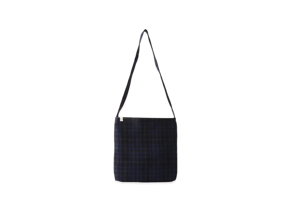 visvim Record Bag Buffalo Check "Navy"