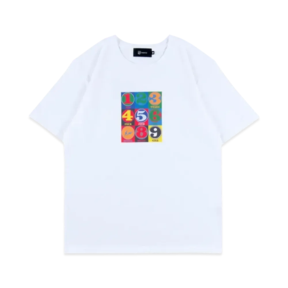 MEDICOM TOY x Robert Indiana x FRAGMENT NUMBER Beartee "White"
