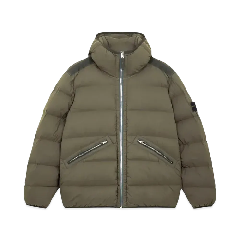 Stone Island 43128 Seamless Tunnel Nylon Down -TC "Musk Green" 811543128