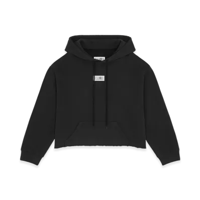 MM6 Maison Margiela Women's Hooded Sweatshirt "Black"