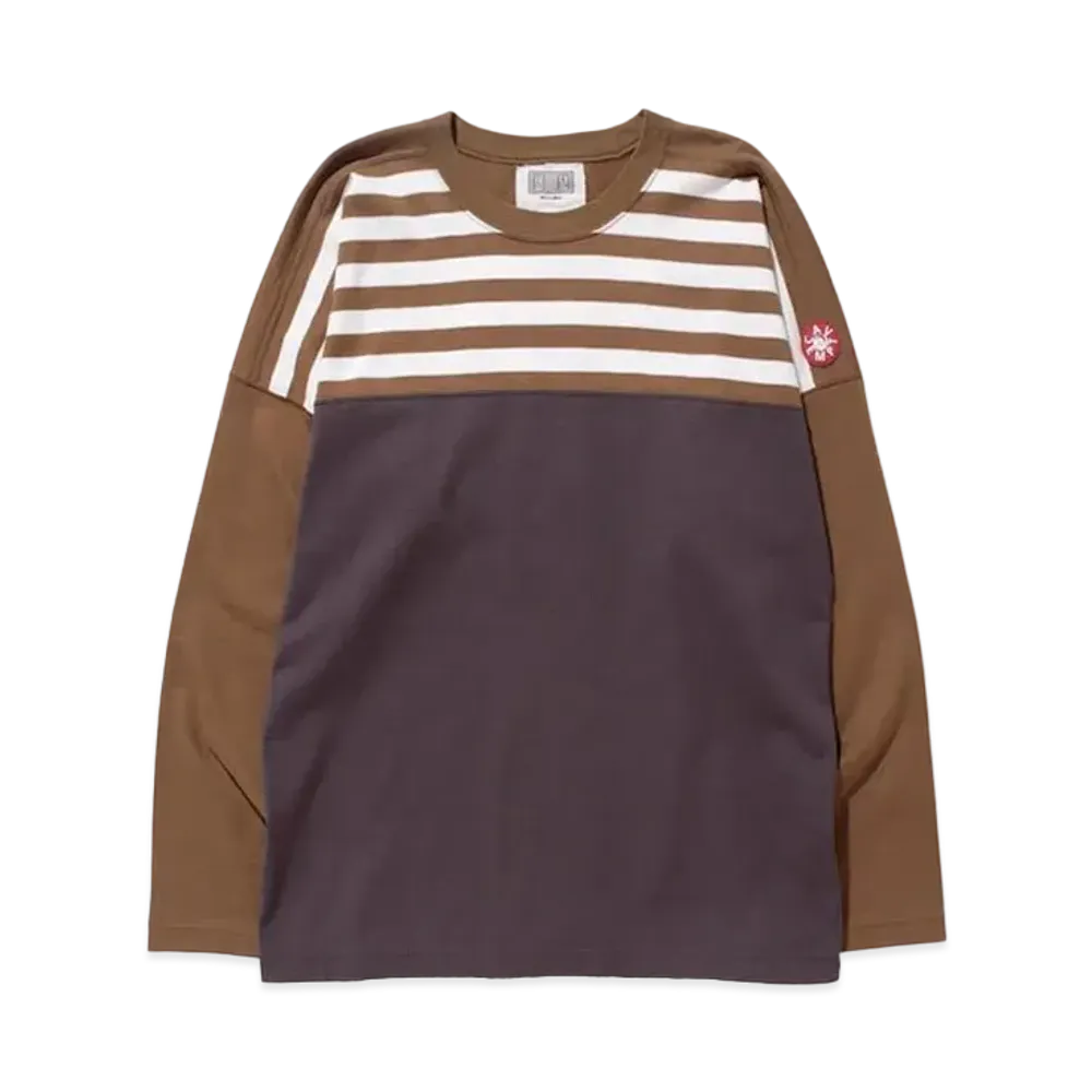 Cav Empt (C.E) COLOUR STRIPE LONG SLEEVE T "Brown"