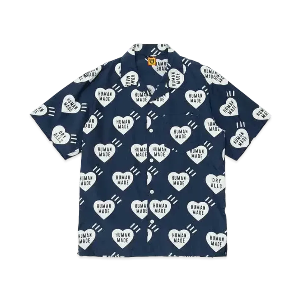 HUMAN MADE Heart Aloha Shirt "Navy"
