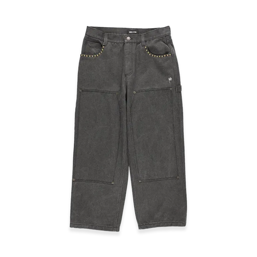 WIND AND SEA Studs Double Knee Pants "Gray"