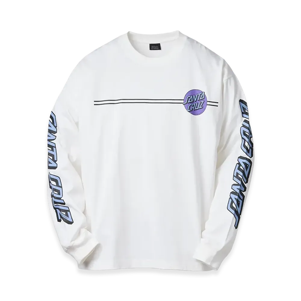 SEDAN ALL-PURPOSE Santa Cruz Classic Dot L/S Tee "White"