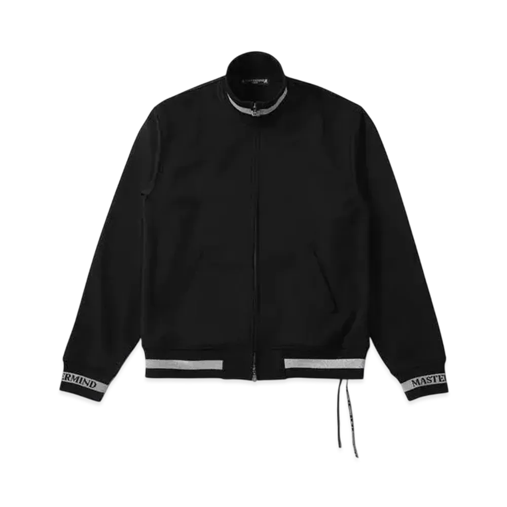 mastermind WORLD Colorribbed Track Jacket "Black Silver"