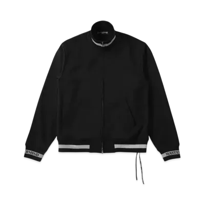 mastermind WORLD Colorribbed Track Jacket "Black Silver"