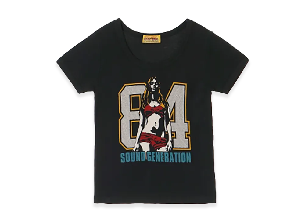 HYSTERIC GLAMOUR 84 Sounds T-Shirt "Black"