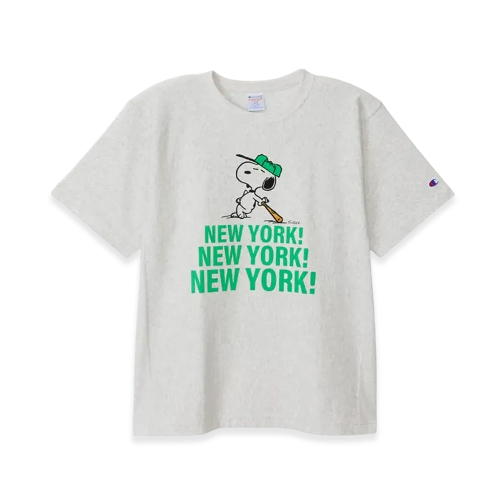 Champion x PEANUTS Reverse Weave Short Sleeve T-Shirt 25SS "Oatmeal"