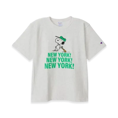 Champion x PEANUTS Reverse Weave Short Sleeve T-Shirt 25SS "Oatmeal"