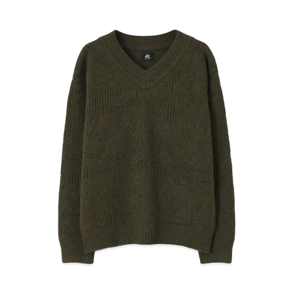 Paul Smith RED EARShadow Flower Low Gauge Knit "Khaki"
