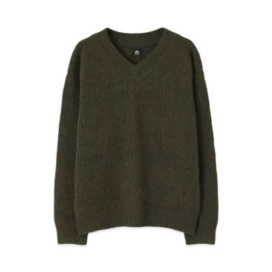 Paul Smith RED EARShadow Flower Low Gauge Knit "Khaki"