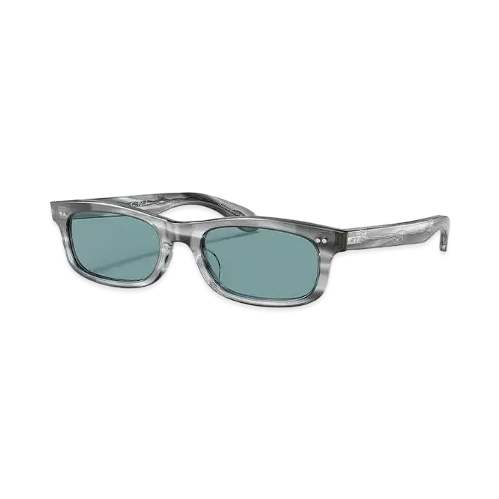 OLIVER PEOPLES Fai "Grey Textured Tortoise/Teal Polar"