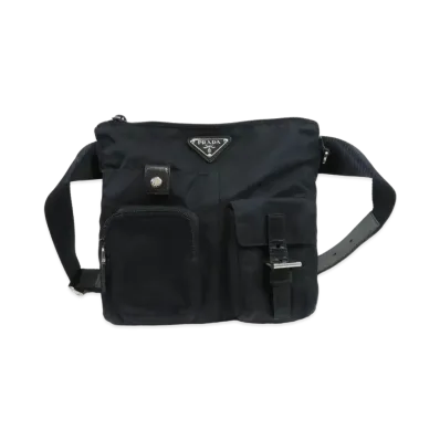 PRADA Nylon Body Bag "Black"