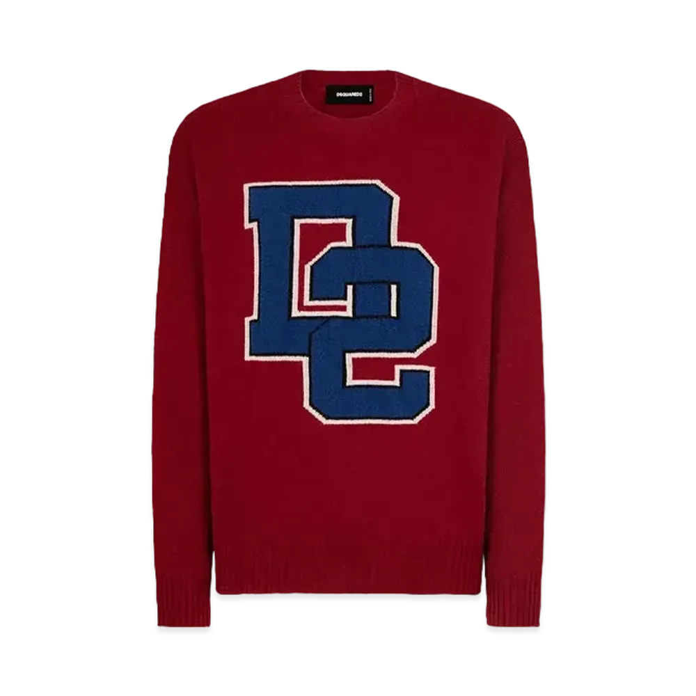 Dsquared2 D2 Knit Crewneck Pullover "Bordeaux"