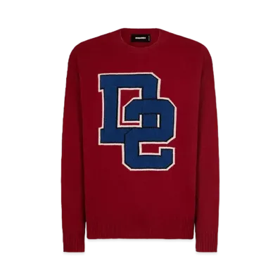 Dsquared2 D2 Knit Crewneck Pullover "Bordeaux"