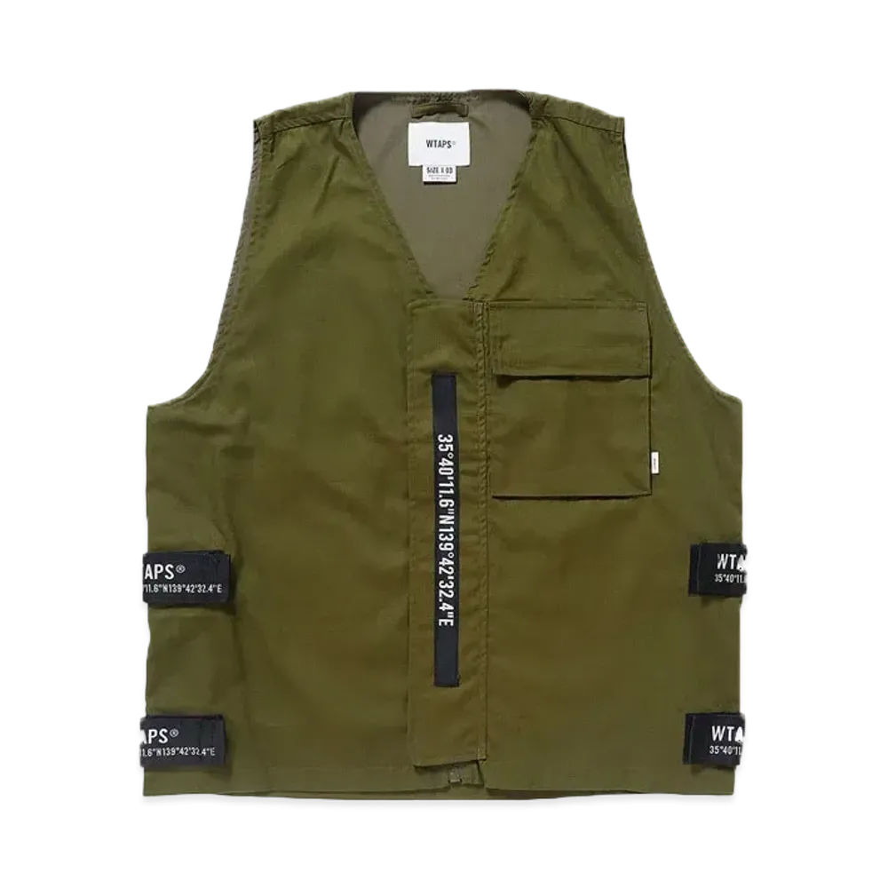WTAPS Haggerz / Vest / Cotton. Poplon "Olive Drab"