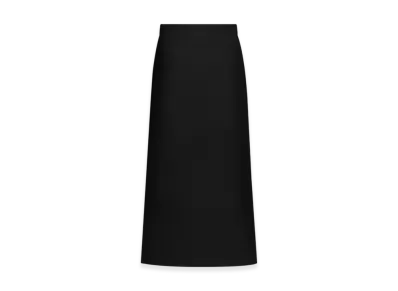 Dior Women's Wool and Mohair Straight Cut Mid Length Skirt "Black"