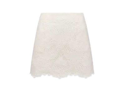 Dior Women's Toile De Jouy Soleil Technical Cotton Lace Dioriviera Mini Skirt "Ecru"