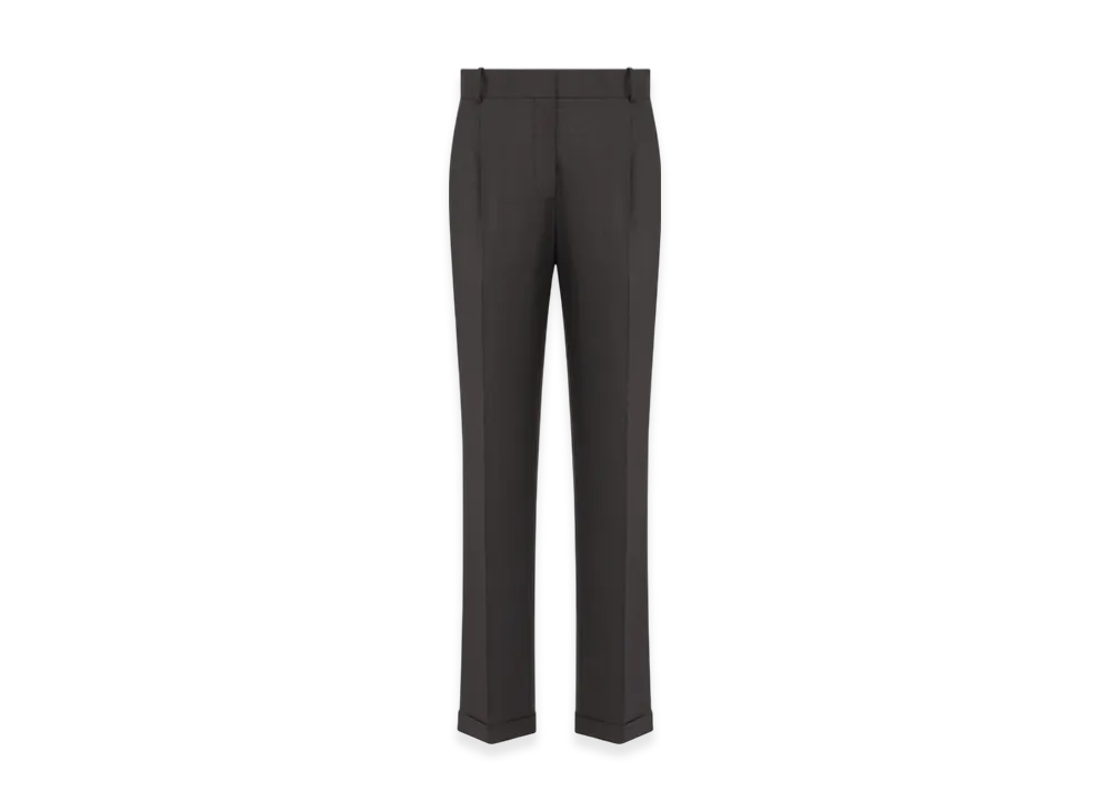 Dior Women's Wool Fitted Pants "Gray"