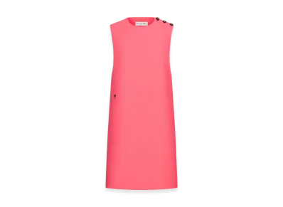 Dior Women's Wool and Silk Dioriviera Straight Dress "Candy Pink"