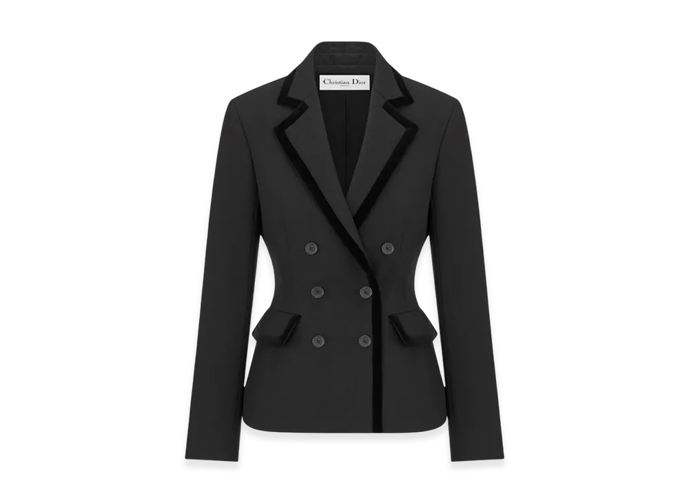 Dior Women's Wool and Mohair Marlene Jacket "Black"