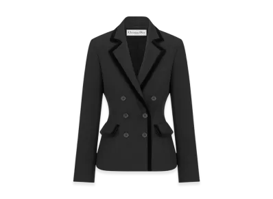 Dior Women's Wool and Mohair Marlene Jacket "Black"