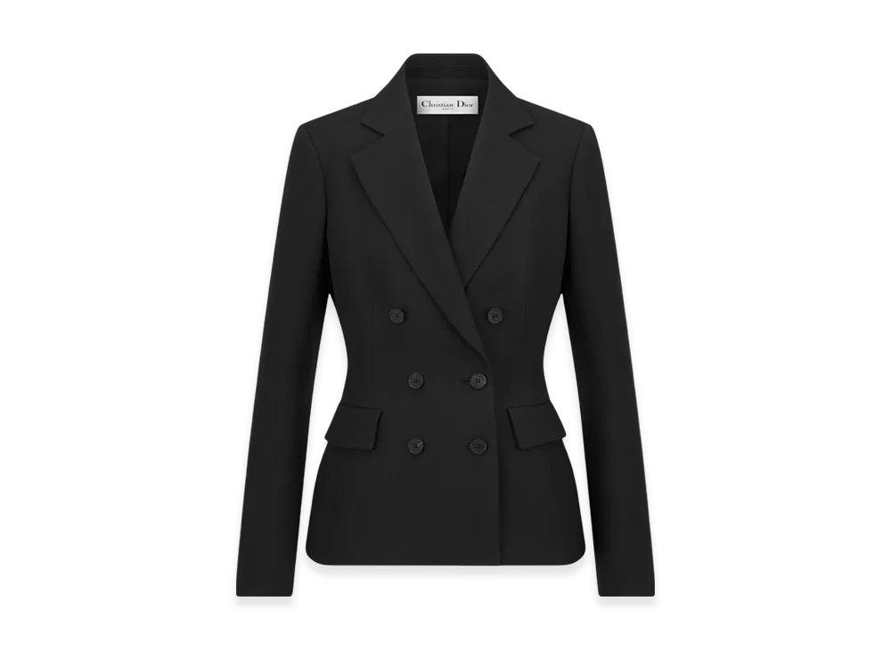 Dior Women's Wool and Silk Marlene Jacket "Black"