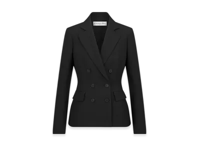 Dior Women's Wool and Silk Marlene Jacket "Black"