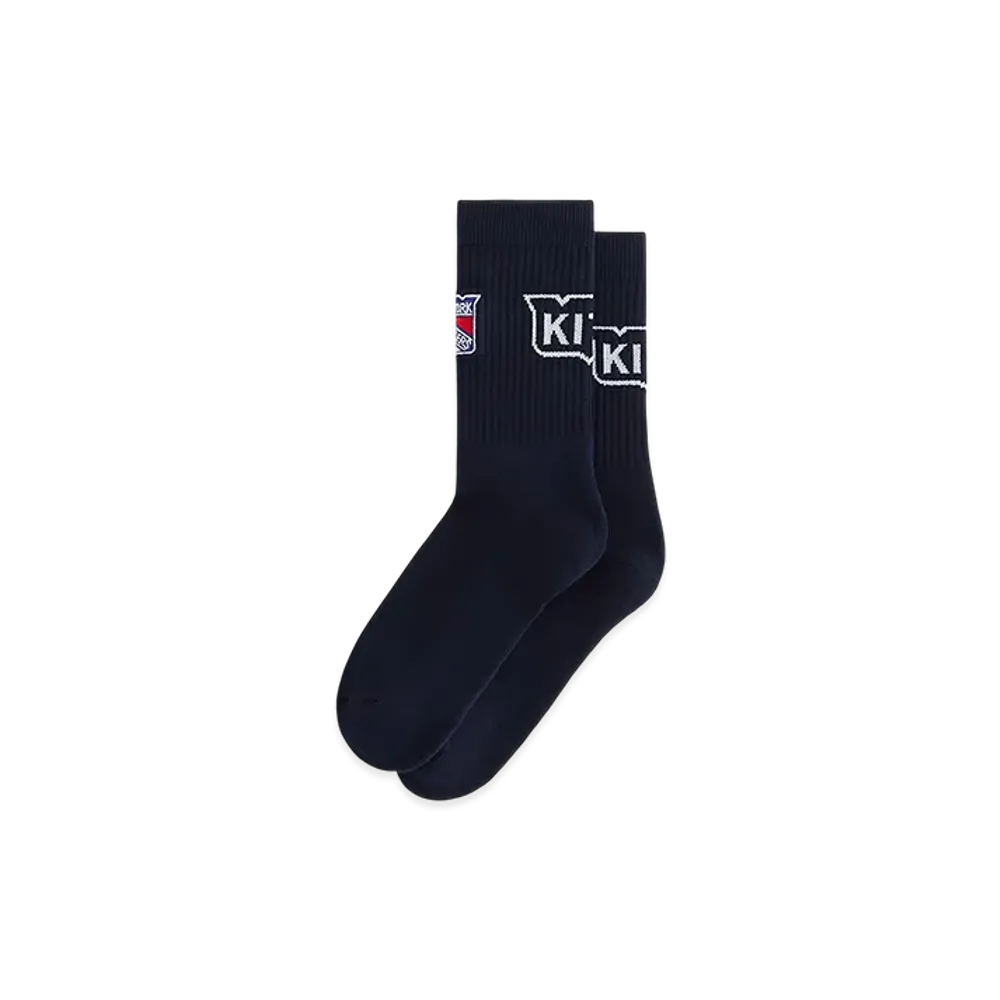 Kith x The New York Rangers Big Logo Socks "Nocturnal"