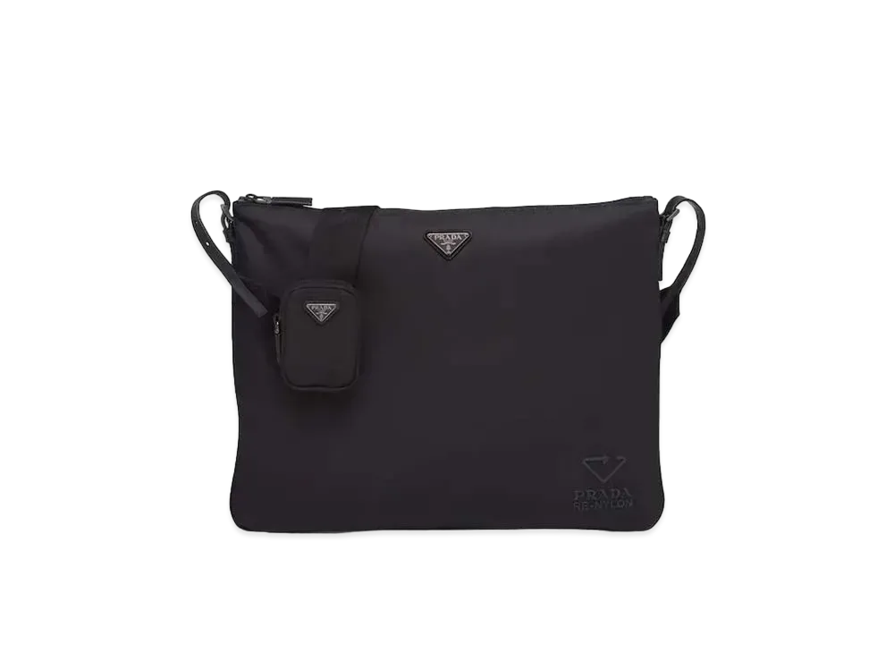 PRADA Leather Shoulder Bag "Black"