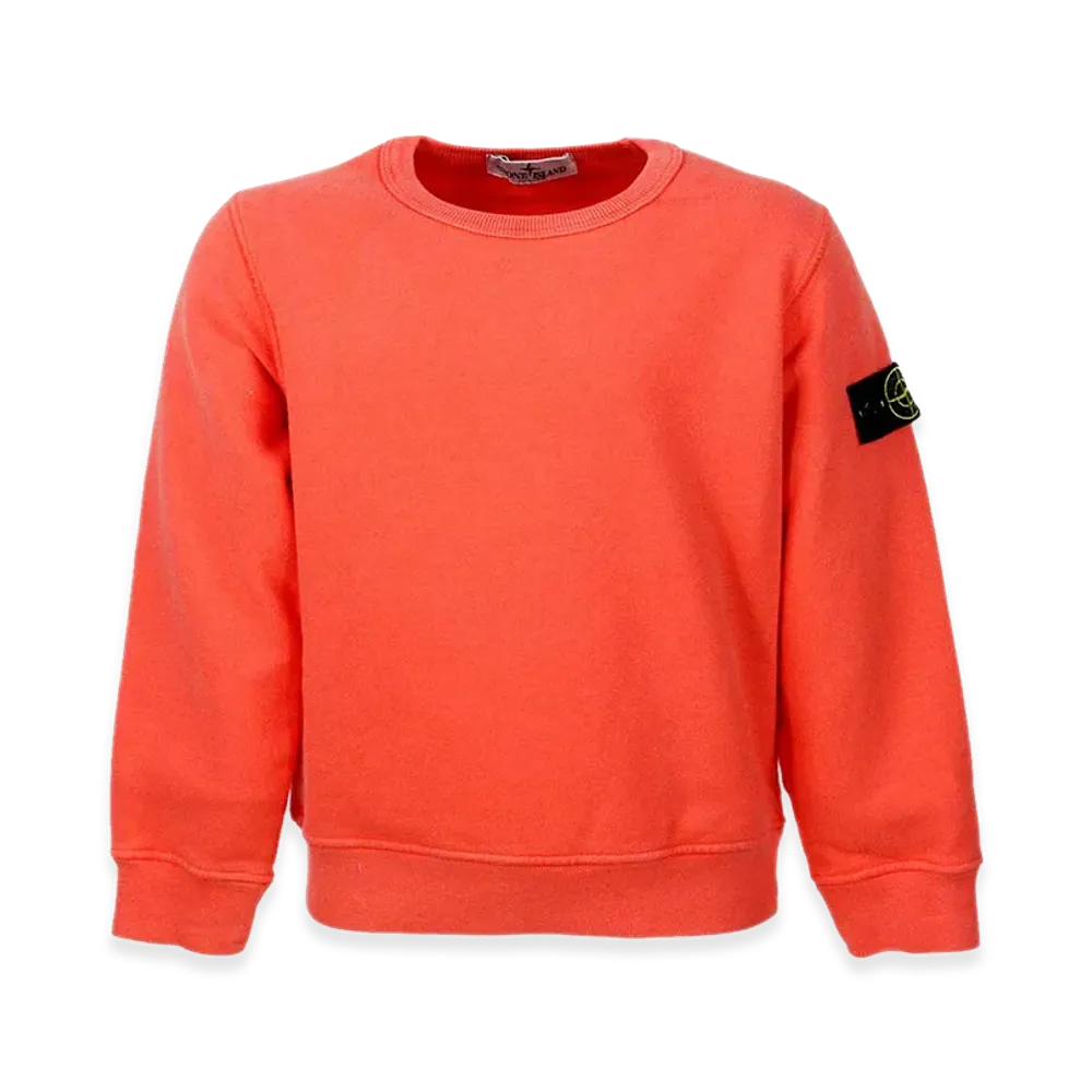 Stone Island Kids Cotton Sweatshirt "Orange"
