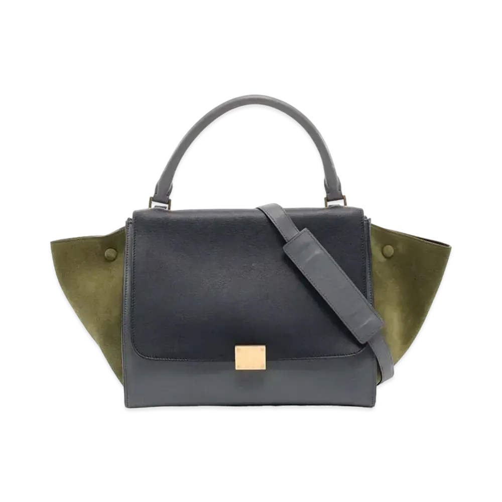 CELINE Trapeze Medium "Navy/Shadow Blue/Khaki"