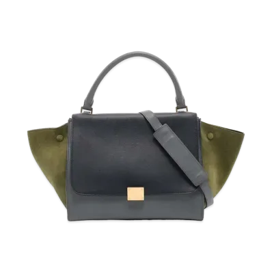 CELINE Trapeze Medium "Navy/Shadow Blue/Khaki"