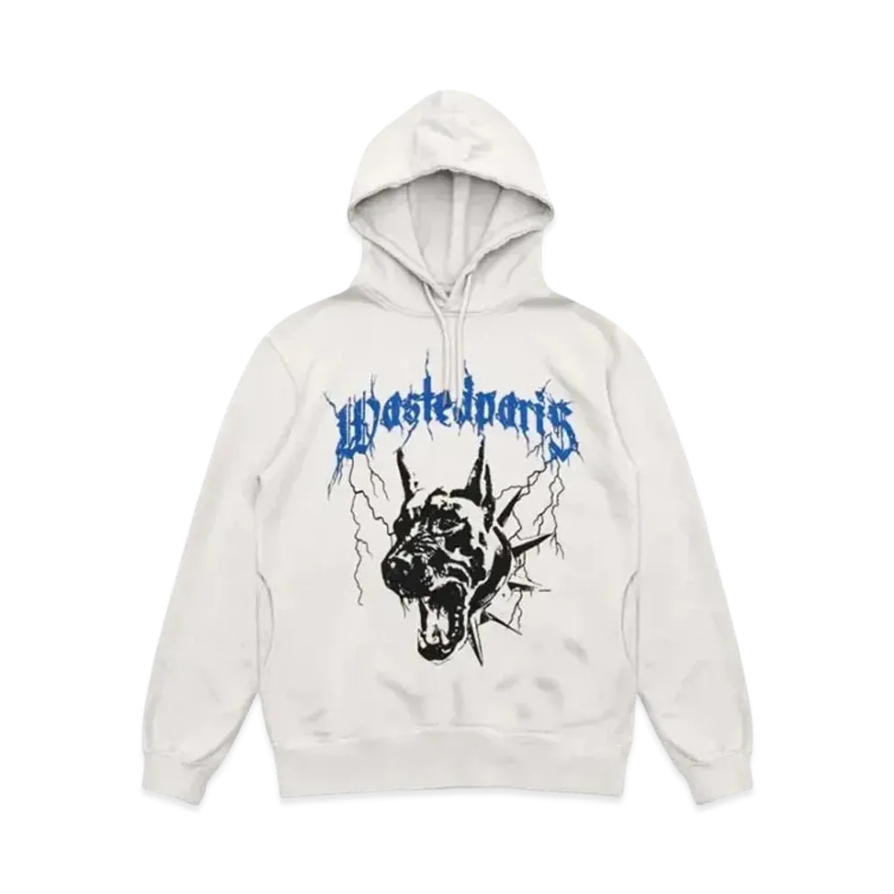 WASTED PARIS Hoodie Spike "White"