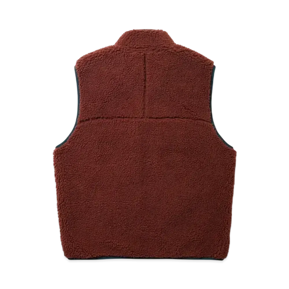 FIRST DOWN Boa Fleece Vest "Amber"