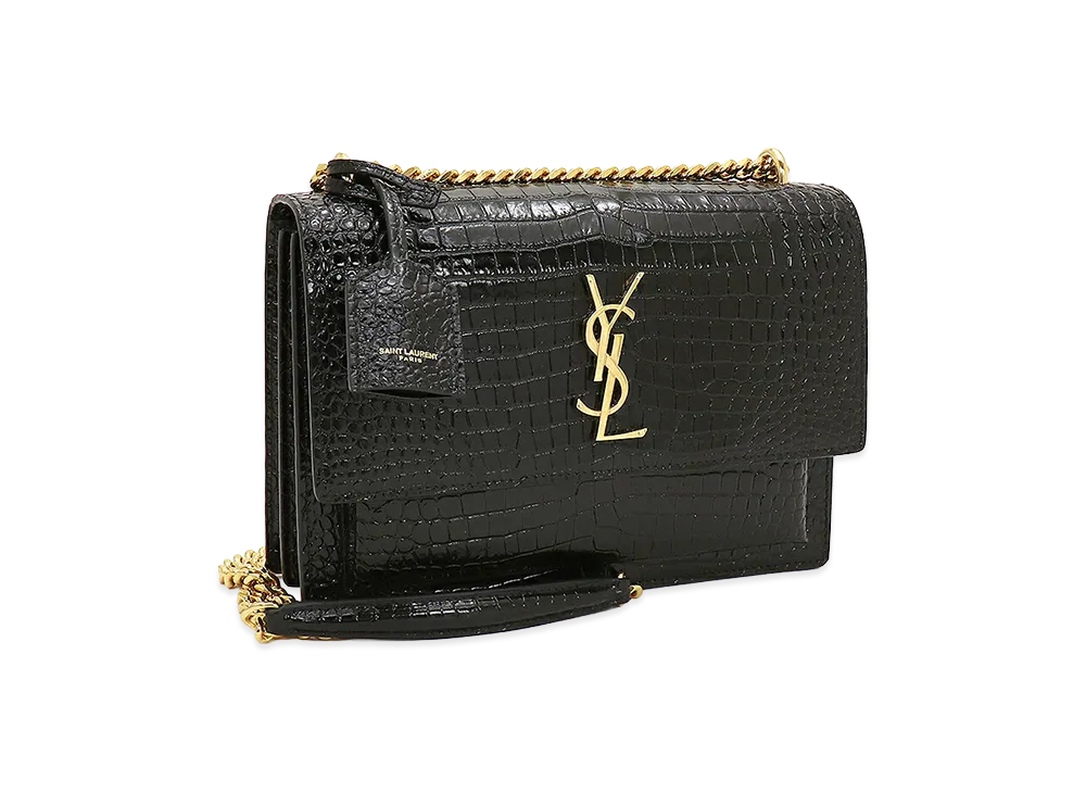 Saint Laurent Women's Shoulder Bag Sunset Medium "Nero"