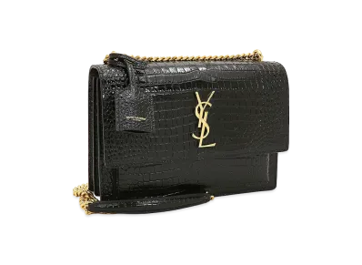 Saint Laurent Women's Shoulder Bag Sunset Medium "Nero"