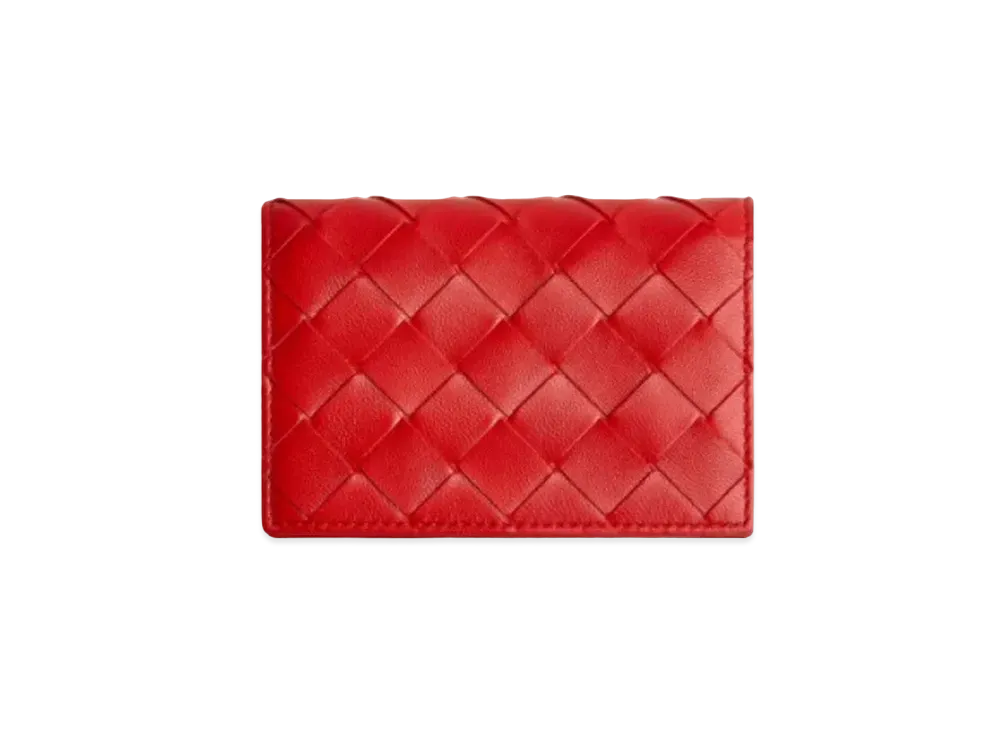 Bottega Veneta Business Card Holder "Chili"