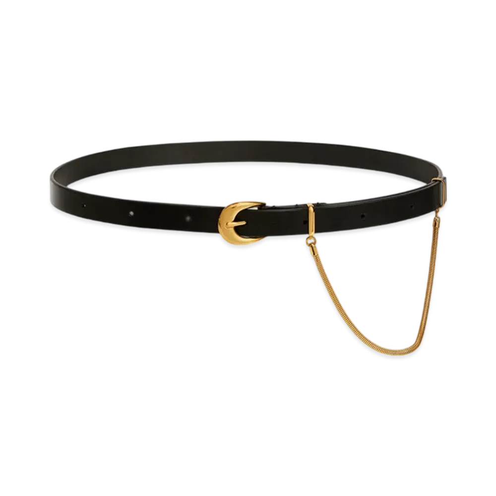 Jil Sander Belt with Chain "Black"