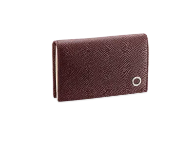 BVLGARI BVLGARI MAN Business Card Holder "Bordeux"