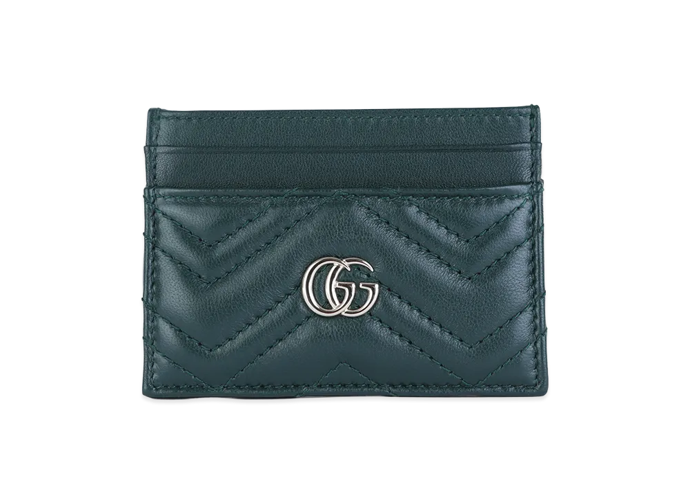 GUCCI Women's 'GG Marmont' Card Holder "Green"