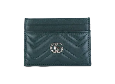 GUCCI Women's 'GG Marmont' Card Holder "Green"