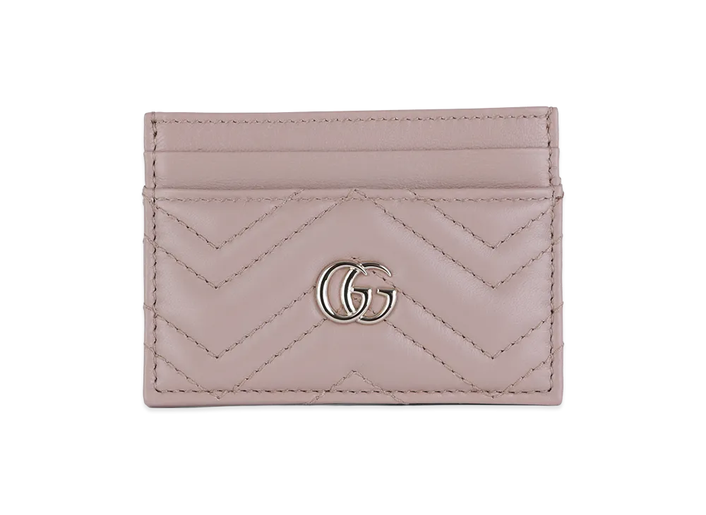 GUCCI Women's Leather Card Holder "Pink"